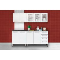 Cozinha Modulada Bertolini Evidence 4 Peças (2 Armários + 2 Balcões) C4P38 Branco