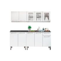 Cozinha Modulada Bertolini Evidence 4 Peças (2 Armários + 2 Balcões) C4P38 Branco