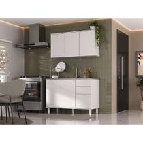Cozinha Modulada Campacta 2 Peças sem Tampo Dora Luciane Móveis Cozinha Modulada Campacta 2 Peças sem Tampo Dora Luciane Móveis