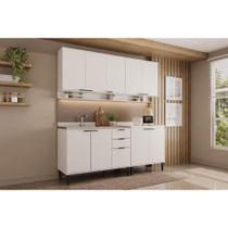 Cozinha Modulada Carraro Alpha Alpha 4 Peças (2Aéreos+2Balcões) C4P175 Branco-Carraro Cozinha Modulada Carraro Alpha Alpha 4 Peças (2Aéreos+2Balcões) C4P175 Branco-Carraro