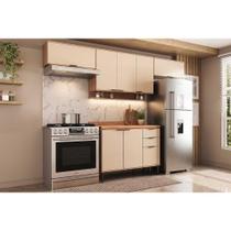 Cozinha Modulada Carraro Alpha Alpha 4 Peças (3Aéreos+1Balcão) C4P181 Freijo/Off White-Carraro Cozinha Modulada Carraro Alpha Alpha 4 Peças (3Aéreos+1Balcão) C4P181 Freijo/Off White-Carraro