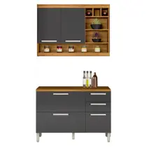 Cozinha Modulada com 2 Peças Burguesa Premium MDF Nesher