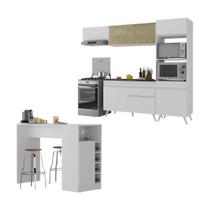 Cozinha Modulada com Bancada Americana Veneza Multimóveis MP2208