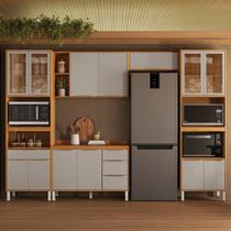 Cozinha Modulada com Vidro Reflecta 5 Peças em MDF Plena