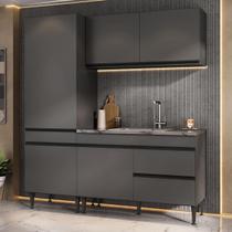 Cozinha Modulada Compacta 181,5cm Milano Multimóveis MP2402 Cozinha Modulada Compacta 181,5cm Milano Multimóveis MP2402