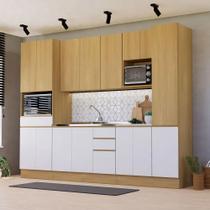 Cozinha Modulada Compacta 290cm com Paneleiro e Torre Quente Slim Luciane