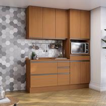 Cozinha Modulada Compacta 3 Peças com Torre Quente Maxxi Marrom/Canela Cozinha Modulada Compacta 3 Peças com Torre Quente Maxxi Marrom/Canela