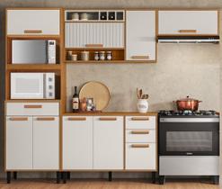 Cozinha Modulada Compacta 4 Peças 9 Portas 3 Gavetas e Nicho para 2 Fornos Nápoles Itatiaia Cozinha Modulada Compacta 4 Peças 9 Portas 3 Gavetas e Nicho para 2 Fornos Nápoles Itatiaia