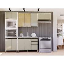 Cozinha Modulada Compacta 4 Peças Sem Tampo Linea Luciane Mó Pátina Ff-mocca Laca Cozinha Modulada Compacta 4 Peças Sem Tampo Linea Luciane Mó Pátina Ff-mocca Laca