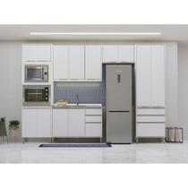 Cozinha Modulada Compacta 5 Peças Sem Tampo Art Luciane Móve Pátina-cinza Cristal Cozinha Modulada Compacta 5 Peças Sem Tampo Art Luciane Móve Pátina-cinza Cristal