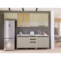 Cozinha Modulada Compacta 5 Peças sem Tampo Linea Luciane Móveis Cozinha Modulada Compacta 5 Peças sem Tampo Linea Luciane Móveis