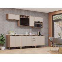 Cozinha Modulada Compacta 6 Peças Com Tampo Aspen Luciane Mó Vanilla/beige