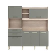 Cozinha modulada Compacta 6 Portas 2 Gavetas Select 96211 Demóbile Avena Touch / Menta