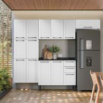 Cozinha Modulada Compacta em Aço 4 Peças 13 Portas 2 Gavetas Florençe Itatiaia