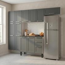 Cozinha Modulada Compacta em Aço 4 Peças 13 Portas 2 Gavetas Florençe Itatiaia
