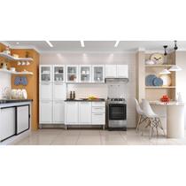 Cozinha Modulada Compacta em Aço 4 Peças 13 Portas 2 Gavetas Paneleiro Duplo Tarsila Itatiaia