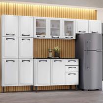 Cozinha Modulada Compacta em Aço 4 Peças 14 Portas 2 Gavetas Paneleiro Duplo New Premium Itatiaia Cozinha Modulada Compacta em Aço 4 Peças 14 Portas 2 Gavetas Paneleiro Duplo New Premium Itatiaia