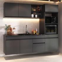 Cozinha Modulada Compacta Suspensa 211,5cm Milano Multimóveis MP2410 Cozinha Modulada Compacta Suspensa 211,5cm Milano Multimóveis MP2410