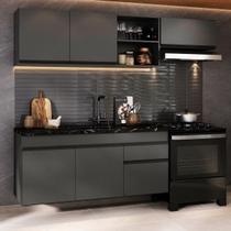 Cozinha Modulada Compacta Suspensa 220cm Milano Multimóveis MP2411 Cozinha Modulada Compacta Suspensa 220cm Milano Multimóveis MP2411