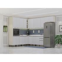 Cozinha Modulada Completa 10 Peças com Tampo Art Luciane Móveis Cozinha Modulada Completa 10 Peças com Tampo Art Luciane Móveis