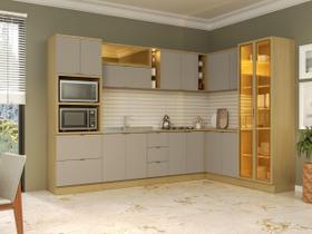 Cozinha Modulada Completa 11 Peças Ellite Yescasa Amarelo/Canary/Avela