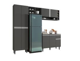 Cozinha Modulada Completa 230cm Com Balcão e Armário Aéreo Vanessa - AJL Móveis