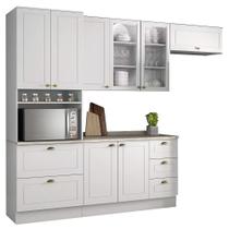 Cozinha Modulada Completa 271cm 5 Peças Liana Branco