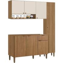 Cozinha Modulada Completa 3 Peças, THB Mag, Naturale e Off White