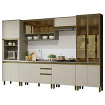 Cozinha Modulada Completa 342cm 6 Peças Connect Duna/Cristal - Henn