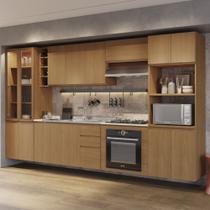 Cozinha Modulada Completa 360cm 15 Portas 3 Gavetas Ciela Kappesberg