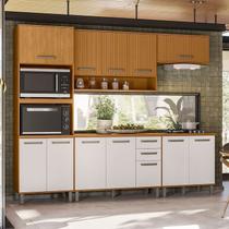 Cozinha Modulada Completa 5 Peças 12 Portas 2 Gavetas com Torre Quente Criare