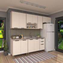 Cozinha Modulada Completa 5 Peças Balcões Aéreos com Nichos e Tampo Stylo Luciane Móveis Cozinha Modulada Completa 5 Peças Balcões Aéreos com Nichos e Tampo Stylo Luciane Móveis