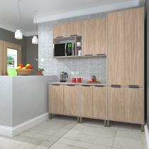 Cozinha Modulada Completa 5 Peças Paneleiro e Aéreo com Espaço Forno ou Micro Stylo Luciane Móveis