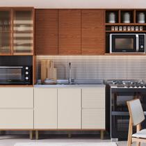 Cozinha Modulada Completa 6 Peças 100% Mdf com Detalhes 45 Graus