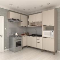 Cozinha Modulada Completa 6 Peças com Balcões e Aéreos sem Pia Stylo Luciane Móveis