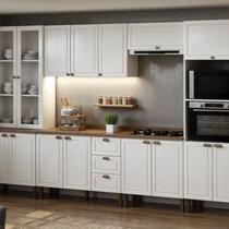 Cozinha Modulada Completa 6 Peças Modelo Americano Provençal com Tampo Conecta