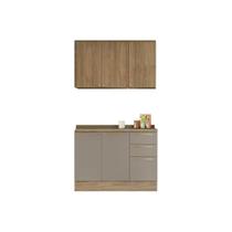 Cozinha Modulada Completa Botanic 3 Peças (1Aéreo+1Balcão+1Complemento) C3P15 Nogueira/Fendi - Kappesberg Cozinha Modulada Completa Botanic 3 Peças (1Aéreo+1Balcão+1Complemento) C3P15 Nogueira/Fendi - Kappesberg