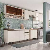 Cozinha Modulada Completa com Lavanderia 420cm 14 Portas Connect Henn Cozinha Modulada Completa com Lavanderia 420cm 14 Portas Connect Henn