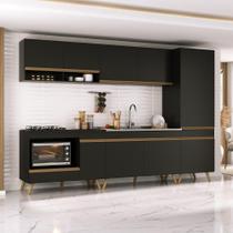 Cozinha Modulada Completa Compacta 5 Pçs com Balcão para Cooktop Veneza Multimóveis MP2270
