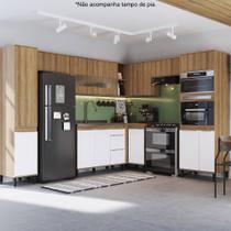 Cozinha Modulada Completa de canto 08PC Linha Paola CJ42-005 Delmarco