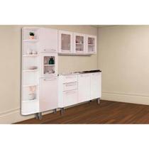 Cozinha Modulada Completa Evidence 4 Peças (1 Armário + 1 Balcão + 1 Paneleiro + 1 Complemento) C4P44 Branco - Bertolini Cozinha Modulada Completa Evidence 4 Peças (1 Armário + 1 Balcão + 1 Paneleiro + 1 Complemento) C4P44 Branco - Bertolini