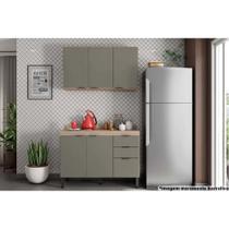 Cozinha Modulada Completa Firenze 2 Peças (1 Aéreo + 1 Balcão) CP10 Avena/Menta - Demóbile