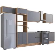 Cozinha Modulada Completa Herval Ten, 7 Peças 100% MDF com Tampo, 350 cm Cozinha Modulada Completa Herval Ten, 7 Peças 100% MDF com Tampo, 350 cm
