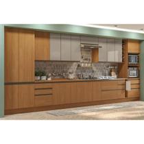 Cozinha Modulada Completa Maxxi 17 Peças (4Aéreos+5Balcões+2Paneleiros+1TorreQuente+5Complementos) C17P86 Canela - Kappesberg Cozinha Modulada Completa Maxxi 17 Peças (4Aéreos+5Balcões+2Paneleiros+1TorreQuente+5Complementos) C17P86 Canela - Kappesberg