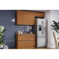 Cozinha Modulada Completa Maxxi 4 Peças (2Aéreos+1Balcão+1Complemento) C4P165 Canela - Kappesberg Cozinha Modulada Completa Maxxi 4 Peças (2Aéreos+1Balcão+1Complemento) C4P165 Canela - Kappesberg
