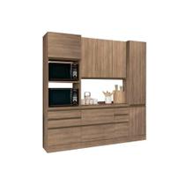 Cozinha Modulada Completa Maxxi 5 Peças (1 Armário + 1 Balcão + 2 Paneleiros + 1 Complemento) C5P27 Nogal - Kappesberg Cozinha Modulada Completa Maxxi 5 Peças (1 Armário + 1 Balcão + 2 Paneleiros + 1 Complemento) C5P27 Nogal - Kappesberg