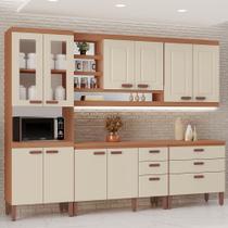 Cozinha Modulada Completa Moveis Home 100 MDF 10 Portas e 6 Gavetas - MH Móveis