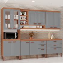 Cozinha Modulada Completa Moveis Home 100 MDF 10 Portas e 6 Gavetas