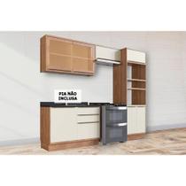 Cozinha Modulada Completa Versalis 4 Peças (2Aéreos+1Balcão+1TorreQuente) C4P190 Freijo/Argila - Herval Cozinha Modulada Completa Versalis 4 Peças (2Aéreos+1Balcão+1TorreQuente) C4P190 Freijo/Argila - Herval