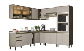 Cozinha Modulada Conect com 11 Peças Duna/Cristal - Henn